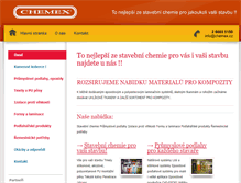 Tablet Screenshot of chemex.cz